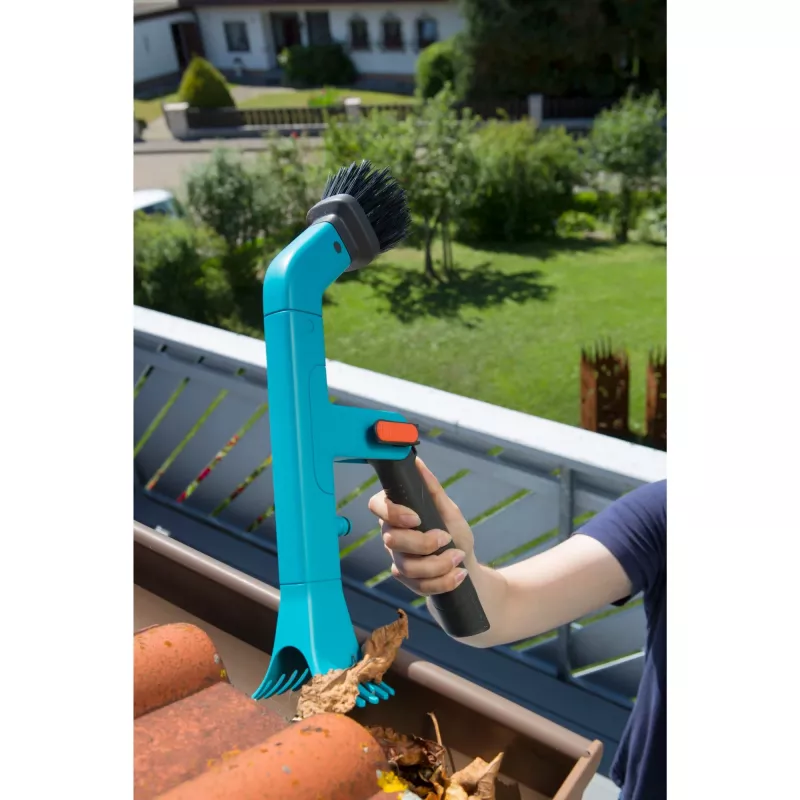 combisystem Dachrinnenreiniger 3651-20, Besen türkis/schwarz, ohne Stiel