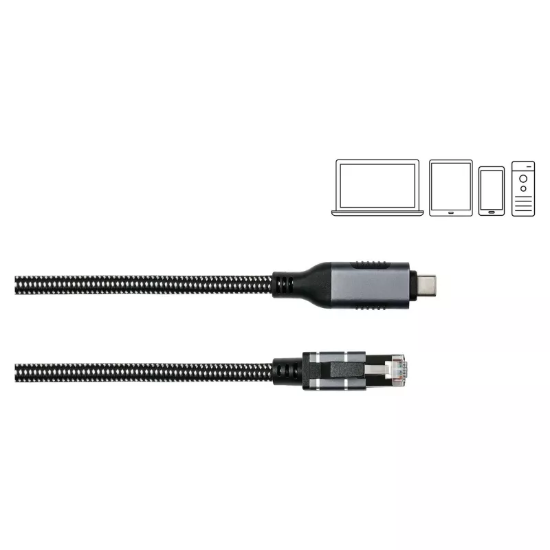 Good Connections Ethernet-Kabel USB-C RJ45, Anthrazit, 2,0 m