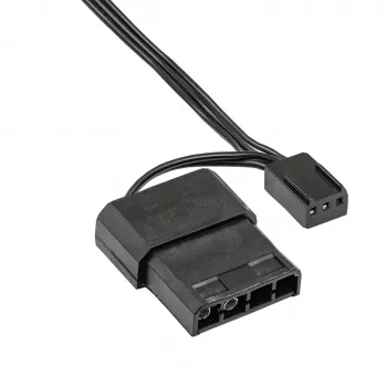 Akyga AW-8A-BK 80-mm-Gehäuselüfter, 2000 U/min, 37 m³/h, 25 dB, 3-Pin mit Molex-Adapter, Schwarz