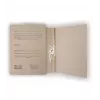 Ordner SMLT, archiv, A4 2cm, 400g, mit 2 Gummizügen, mit Druck, braun, Karton