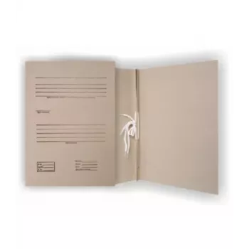 Ordner SMLT, archiv, A4 2cm, 400g, mit 2 Gummizügen, mit Druck, braun, Karton