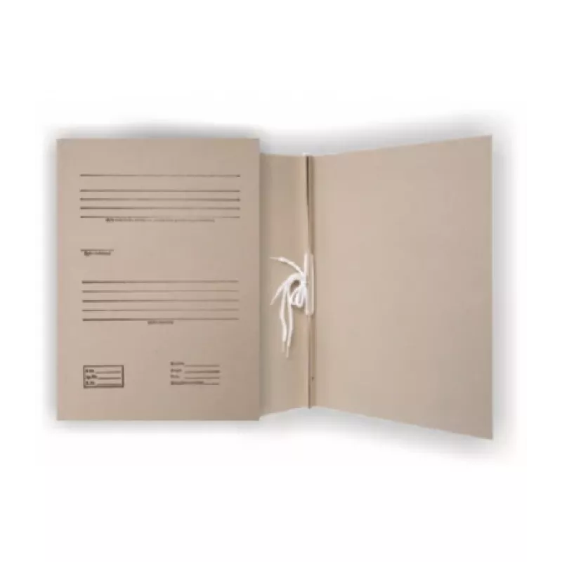 Ordner SMLT, archiv, A4 2cm, 400g, mit 2 Gummizügen, mit Druck, braun, Karton