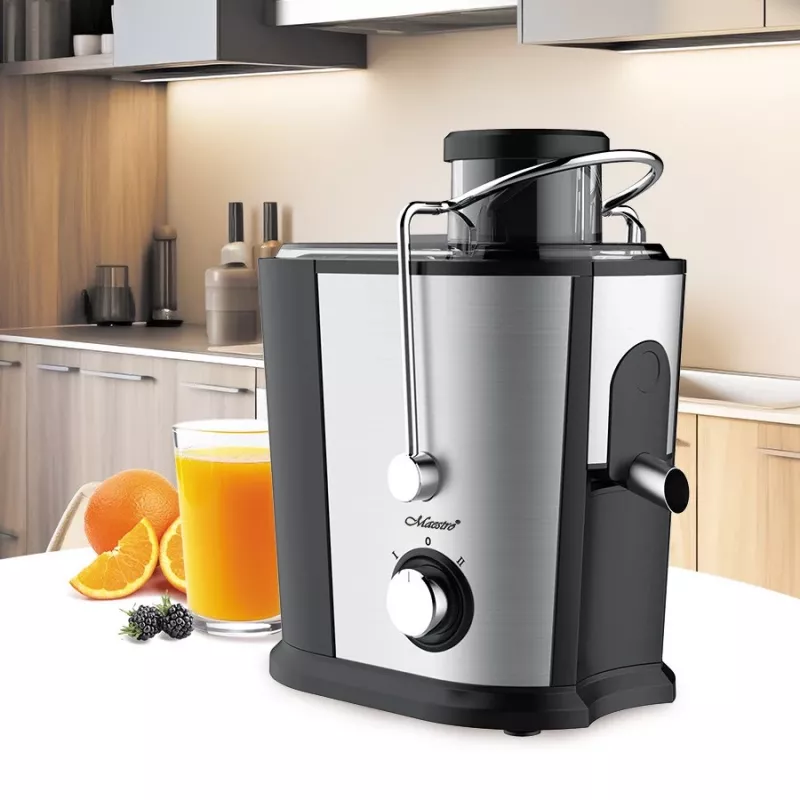 Maestro MR-802 Entsafter, 700 W, schwarz/silber