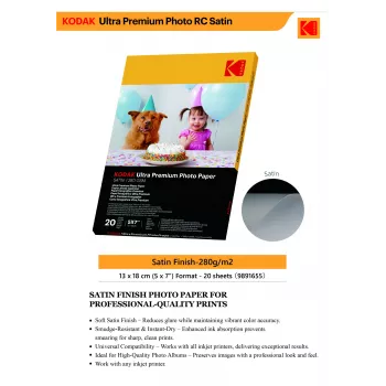 Kodak Ultra Premium Fotopapier 280 g Satin 13 x 18 cm 20 Blatt