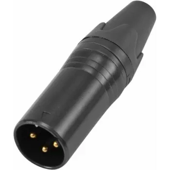 XLR 3-poliger Steckverbinder Omnitronic IP-geschütztes Modell 30208435, male/female Audio-Kabelstecker