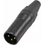 XLR 3-poliger Steckverbinder Omnitronic IP-geschütztes Modell 30208435, male/female Audio-Kabelstecker