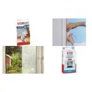tesa Insektenschutz STANDARD für Fenster, 1,50 m x 1,80 m, waschbar bis 30 Grad, UV-beständig (55680-00001-01)