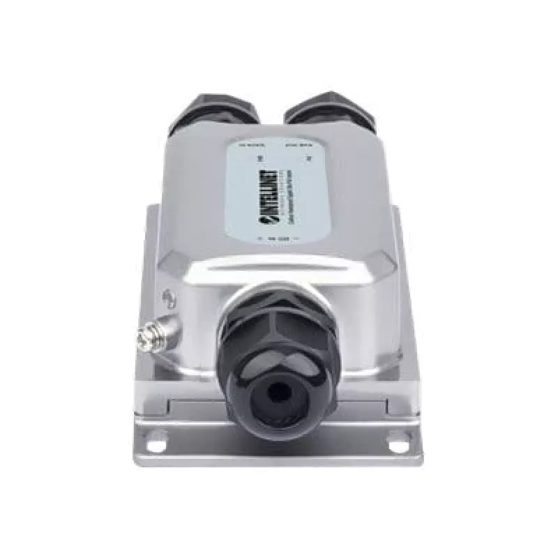 Intellinet Outdoor Vandalproof Gigabit PoE++ Injector, One 60 W Port, IEEE 802.3bt (4PPoE) Compliant, IP67 Waterproof, IK10 Vandalproof, Metal Housing