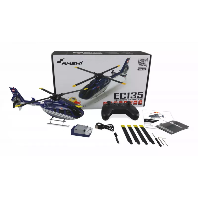 Amewi EC135 Funkgesteuertes (RC) Modell-Helikopter Elektromotor 1:32