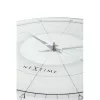 NeXtime Uhr 8125 Fancy Round, Ø43 cm, Wand, Weiß/Silber