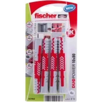 Fischer DuoPower 10 x 80 K NV Dübel 80 mm 537652 1 Set (537652)