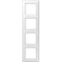 Schalterrahmenpanel Jung AS 584 WW Weiß, Duroplast, 80,5 × 293,5 mm