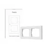 Smart Switch Frame H2 2-fach Aqara FE-X01D-W