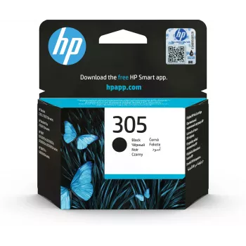 HP 305 Schwarze Original-Tintenpatrone, schwarz, 1 Stk., 120 Seiten