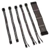 Kabelverlängerungsset Kolink Core Adept – PET-ummantelt, 6-teiliges Set, 20+4-Pin, 8-Pin, 4+4-Pin, 3×6+2-Pin (300–350 mm)