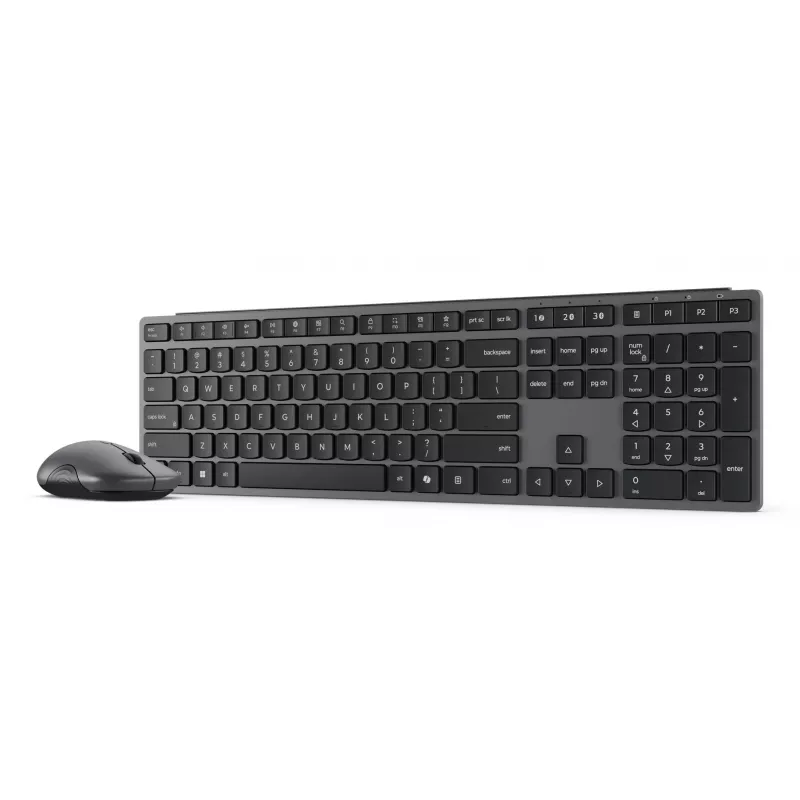 Kabelloses Tastatur-Maus-Set Lenovo 700 Modern Multi-Device – US-Englisches Layout, Bluetooth, Luna Grau