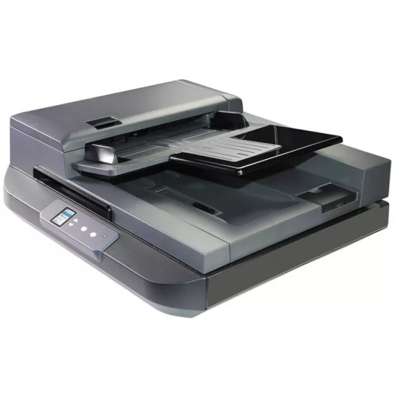 Flachbett- & ADF-Scanner Avision AD5800 — 1200 x 1200 DPI, A4, 100-Blatt-ADF, Duplex, LCD, weiß