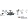 3M Gasfilter 6098 AXP3NR — 2er-Pack, AXP3-Filter für organische Dämpfe und Ammoniak