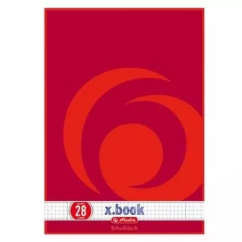 Schreibheft Herlitz 216283 A4 50 Blatt Rot