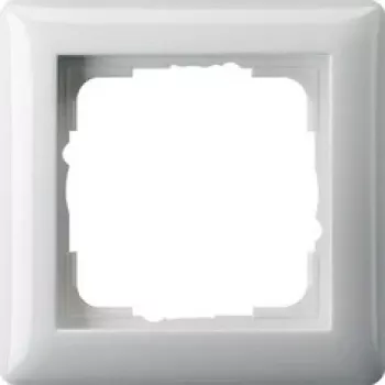 Wandrahmen Gira Standard 55 Weiß — schraubenlos, Thermoplast, 80,7×80,7 mm, 11,4 mm Dicke