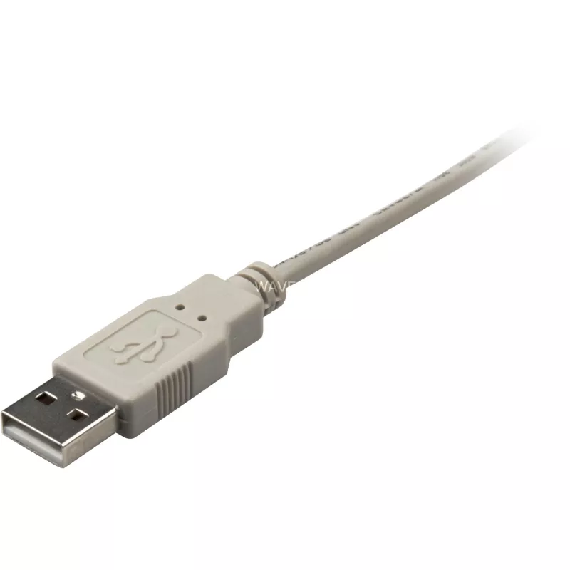 USB 2.0 Kabel, USB-A Stecker > USB-B Stecker (Grau, 0,5 Meter)