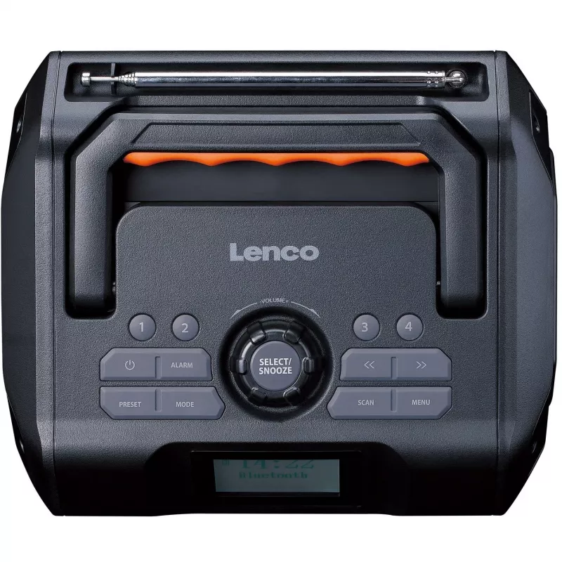 Tragbares Digitalradio Lenco ODR-160GY Grau FM/AM mit digitalem Tuner und kompaktem Design