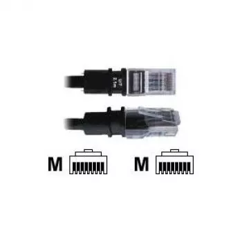 PatchSee BasicPatch - Patch-Kabel - RJ-45 (M) zu RJ-45 (M) - 1,5 m - FTP - CAT 5e - Geschirmt - Schwarz