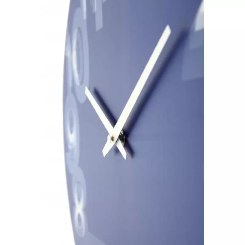NeXtime Uhr 3077bl 3D, Ø39,5 cm, Wand, Blau/Weiß