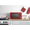 Solo-Mikrowelle für die Arbeitsplatte ETA Storio Rot Solo – 20 L, 700 W, 5 Leistungsstufen, 245 mm Drehteller