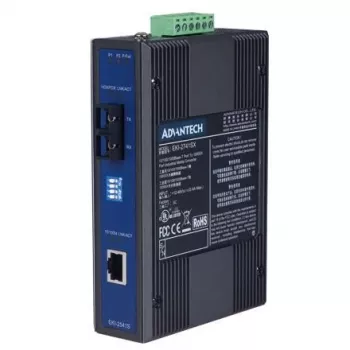 Medienkonverter ADVANTECH EKI-2541S-AE — Ethernet 10/100 Mbit/s auf Singlemode-Glasfaser, 1 Glasfaser-Port