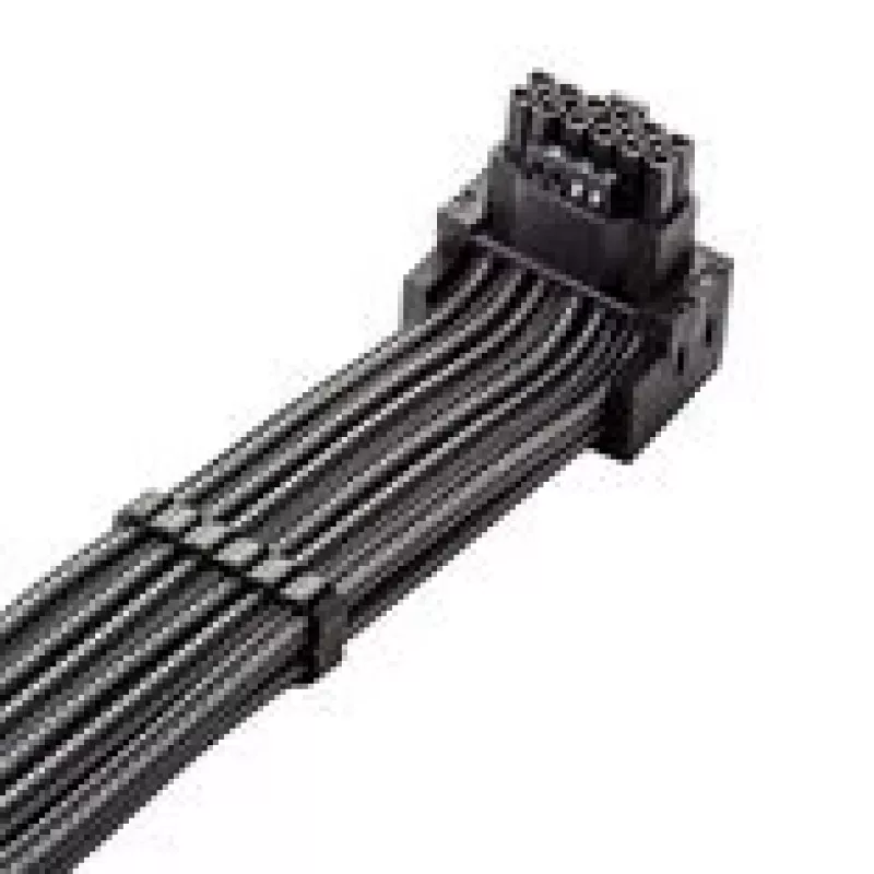 CableMod C-Series Pro Anschlusskabel Variante A 90mm 16‑Pin auf 2×8‑Pin PCIe carbon