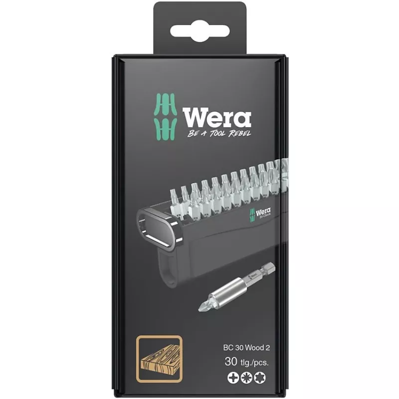 Wera 2 SB Schraubendreher-Bitsatz 30-tlg. Phillips Pozidriv