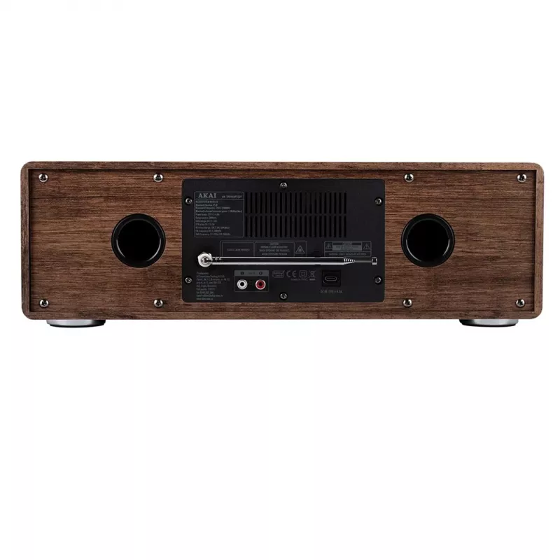 Micro-HiFi-System AKAI AM-100 RHAPSODY — kompaktes Audio-Mini-System mit integriertem Verstärker und CD-/USB-Wiedergabe