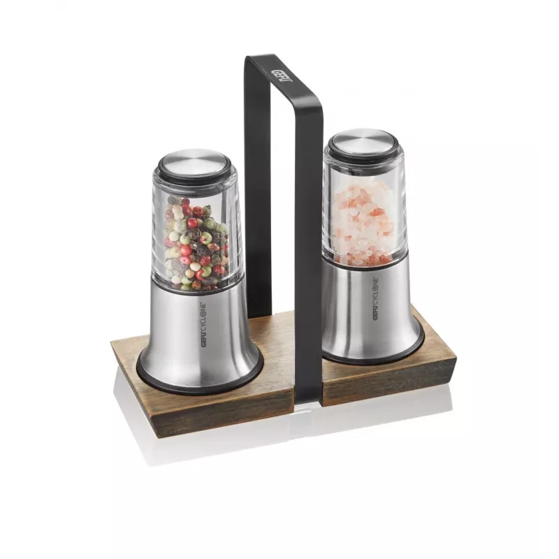 Salz- und Pfeffermühle GEFU X-PLOSION G-34641, manuelle Gewürzmühle für Pfefferkörner und grobes Salz