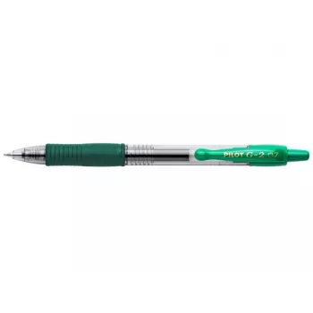 Pilot BL-G2-7 Grüner Gelstift 0,4 mm Spitze Transparenter Körper