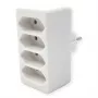 Steckdosenleiste Bachmann 921.273 – 4× Euro-Steckdosen, weißes PVC