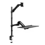 LogiLink BP0030 Monitorhalterung / Standfuß 68,6 cm (27) Schreibtisch Schwarz