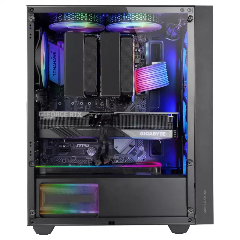 Mars Gaming MC-AIR Computergehäuse Midi Tower Schwarz