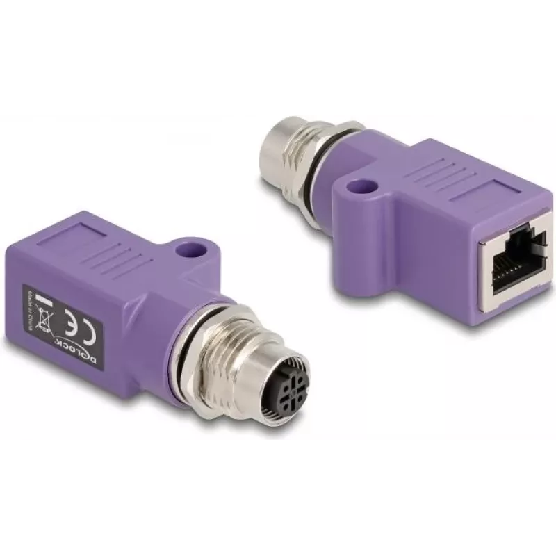 DeLOCK 60678 Adapter M12 auf RJ45 Violett