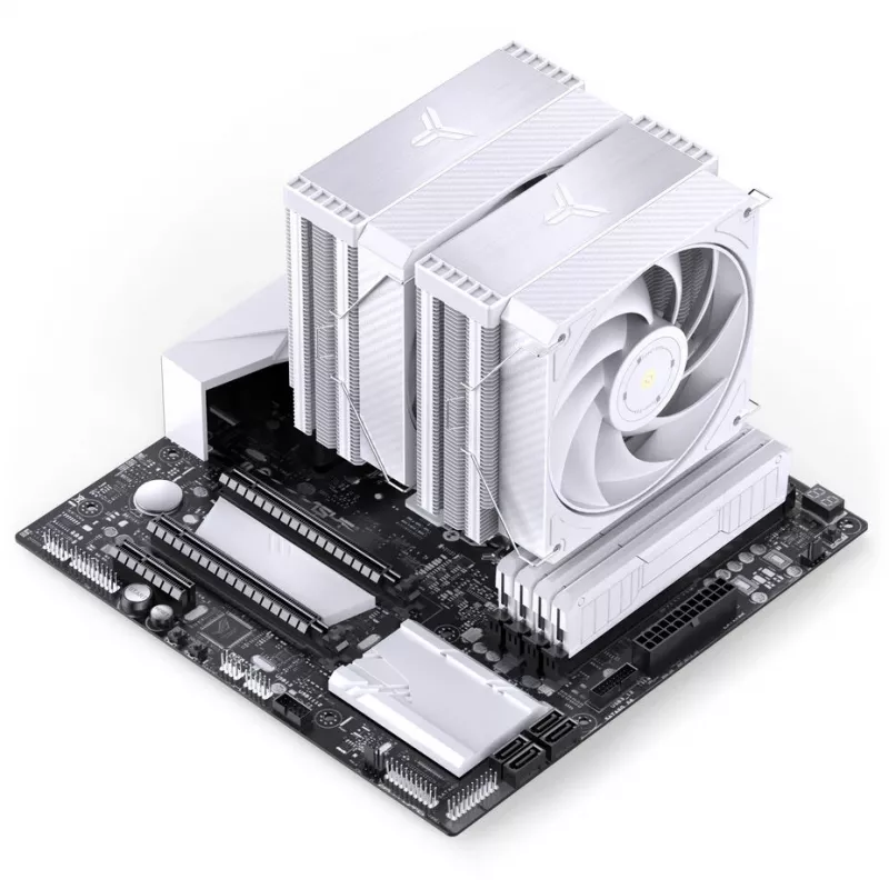Jonsbo HX6280 CPU-Kühler, PWM, RGB - 130 mm, weiß