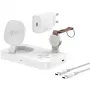 Mobilgerät-Ladegerät 4smarts 540994 Indoor DC USB kabelloses Schnellladen 12V Eingang 5V Ausgang USB-C-Anschluss Überstrom- und Kurzschlussschutz Weiß