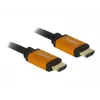 DeLOCK - HDMI-Kabel - HDMI (M) auf HDMI (M) - 50 cm - Dreifachisolierung - Schwarz, Gold - 8K-Unterstützung