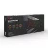 Mechanische Gaming-Tastatur SAVIO SchwarzOUT X2 PEACH — 61 Tasten 60 % QWERTZ, RGB LED, Hot-Swap, USB Typ-A/Typ-C, abnehmbares Kabel