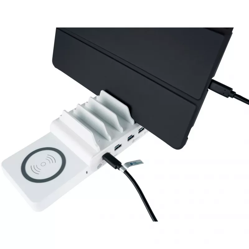 Mobilgeräteladegerät Alcasa PCA-D006WQR Schnellladen Weiß