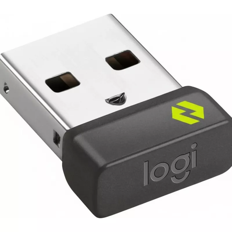 USB-Empfänger Logitech 956-000157 für Maus und Tastatur, graphite, 12,8×14,1×7 mm, 0,97 g