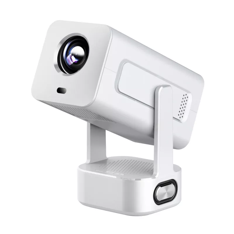 EXTRALINK SMART Projektor CINEMA&KARAOKE IMS360 1920X1080P ANDROID 13 Projektor für Filme, Spiele und Musik MIT 2 MIKROFONEN Weiß 300 Lumen LCD
