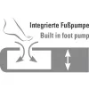 Aufblasbare Luftmatratze High Peak Double Comfort Plus Modell 40025 — Doppelluftmatratze für zwei