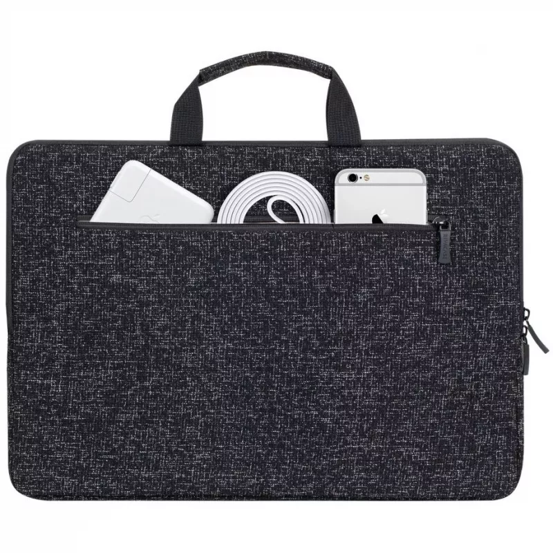 Sleeve case Rivacase 7915 39.6 cm (15.6 Zoll) Schwarz Weiß