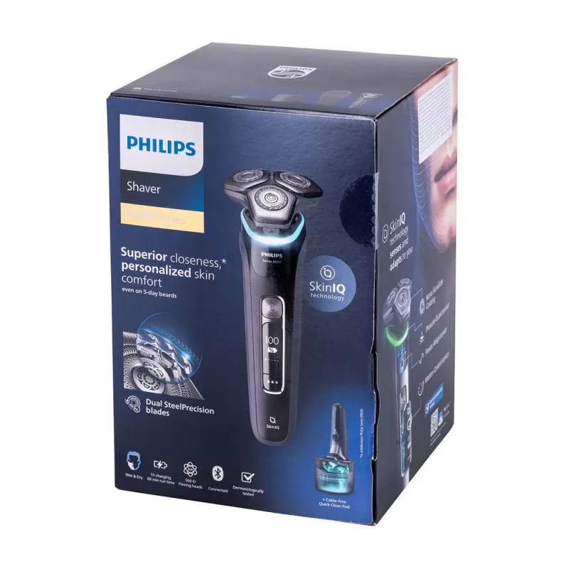 Philips SHAVER Series 9000 S9976/55 Herrenrasierer Rotationsrasierer Trimmer Schwarz