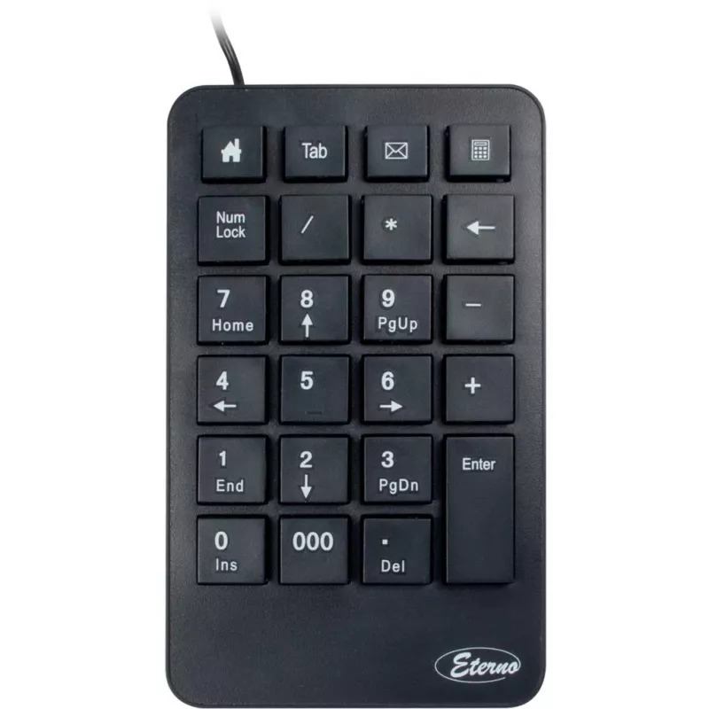 Numerische Tastatur Inter-Tech KB-120 Universal USB Schwarz
